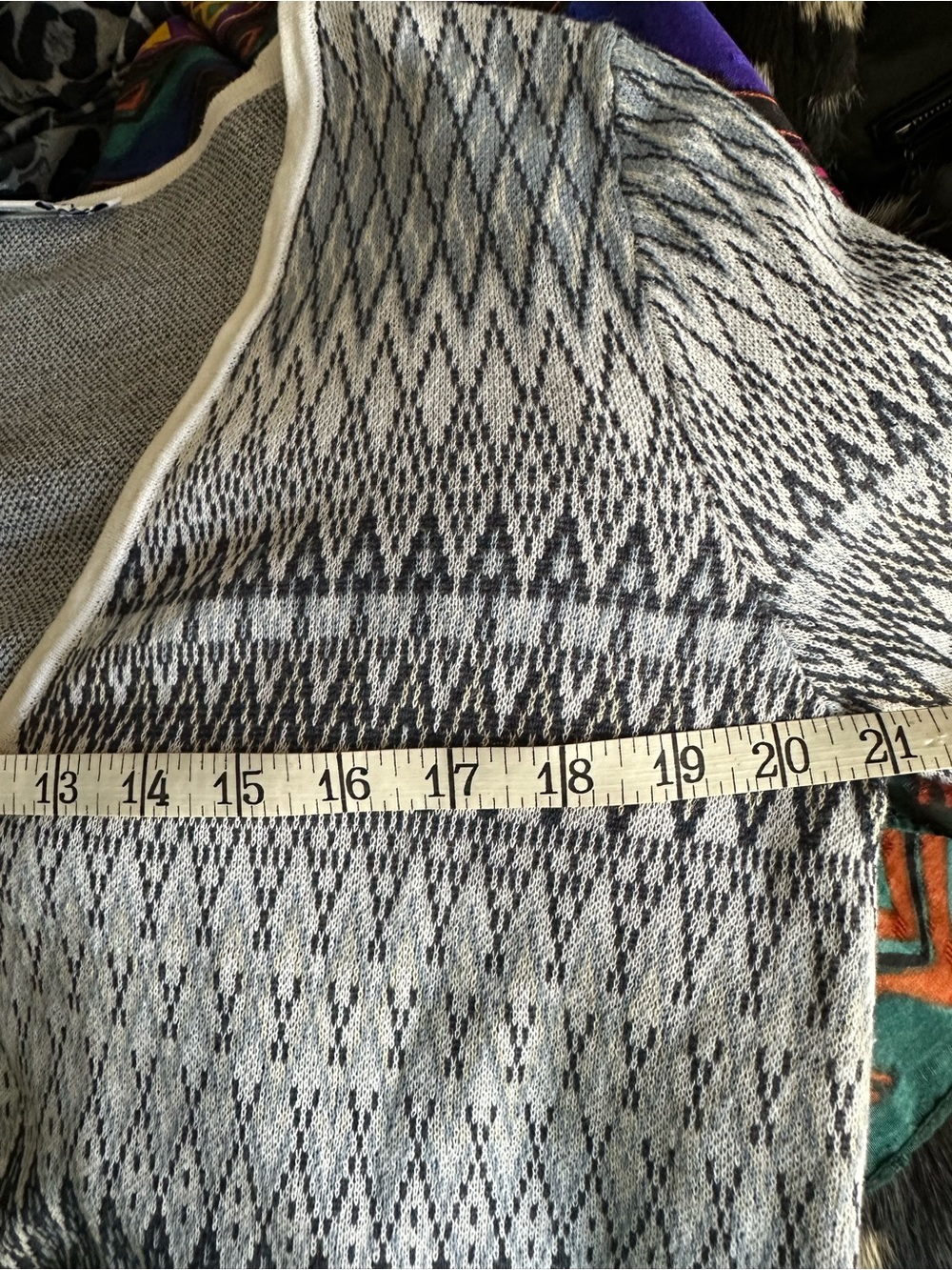Pendleton Aztec Pattern Single Button Closure Cardigan Linen/Cotton - Picture 8 of 10